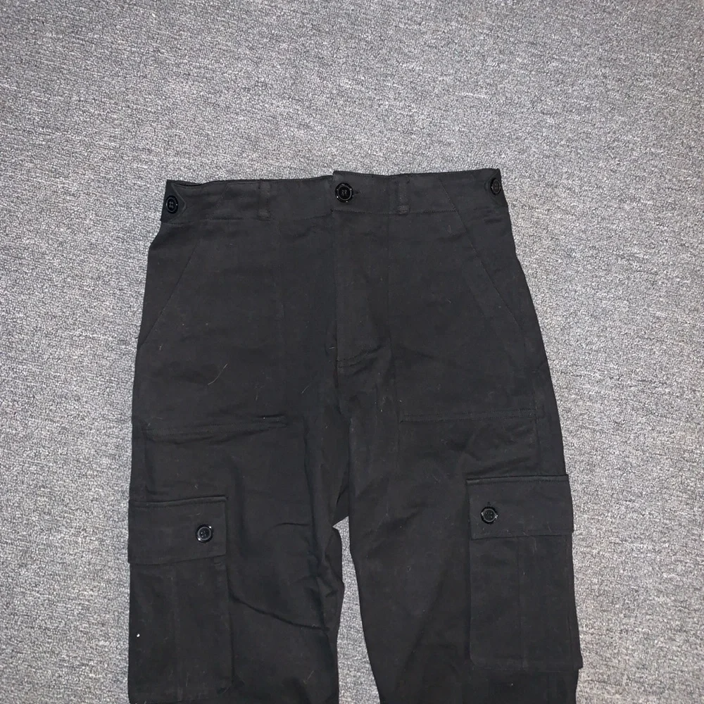 Black Cargo Jogger Pants for Women - Utility Track Pants